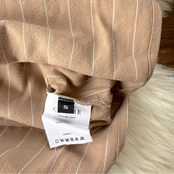 Workhall Long Cotton Striped Button Down Skirt Small - Picture 8 of 10